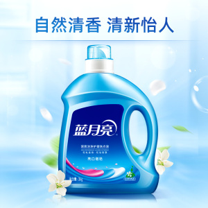 蓝月亮 亮白增艳洗衣液3kg 自然清香 亮白增艳 温和配方 护衣护色 深层去污渍 低泡易漂