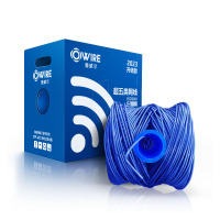 奥威尔(OWIRE) SSKJ-C5E-60BL 0.50mm加粗 蓝 超五类非屏蔽网线 305.00 米/箱