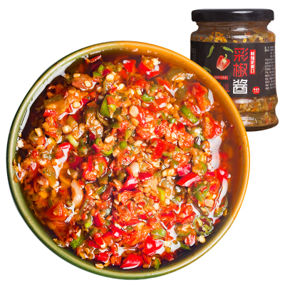 2瓶-蒜蓉辣椒酱四川自制农家剁椒酱超辣手工香辣拌饭凉拌彩椒酱下饭菜均码