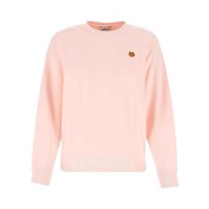 高田贤三(Kenzo)粉色圆领卫衣女款长袖棉质舒适百搭休闲运动潮牌