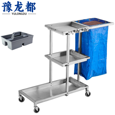 豫龙都布草车+收纳盒单面个