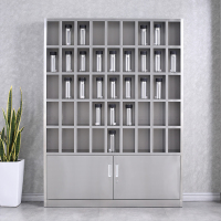 全简家具水杯柜茶水柜员工碗柜水杯存放柜钢制储物柜40格