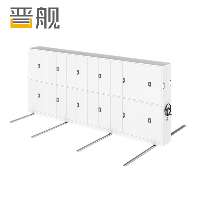 晋舰手动密集架钢制移动柜档案柜轨道手摇式密集资料柜 一列六组/立方