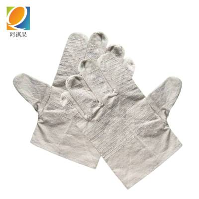阿祺果 帆布手套 24道线白甲布-均码 双