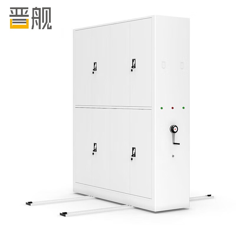 晋舰电动密集架套色移动轨道资料档案密集柜钢制文件柜 一列二组/立方