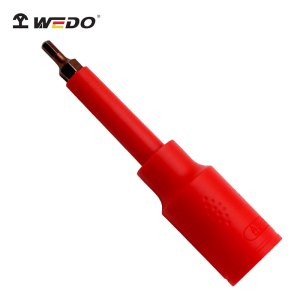 维度(WEDO)IN524A 1/4寸(6.3mm)绝缘注塑内六方套筒头旋具 铬钒钢 VDE 绝缘耐压1000V