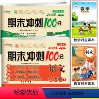 语文人教版+数学西师大版 二年级下 [正版]2023新版 期末冲刺100分完全试卷语文人教版+数学西师版西南师范大学课标