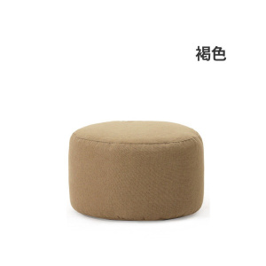 森美人布艺沙发凳家用换鞋凳穿鞋进客厅圆矮凳时尚凳子脚踏小墩子口