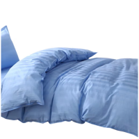 若叶之季 LR-BT01 150*200cm 酒店公寓40S贡缎蓝色锻条被套 1.00 件/条 (计价单位:条)