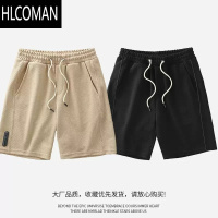 HLCOMAN休闲短裤男士华夫格薄款透气速干五分裤潮流运动中裤卫裤男裤
