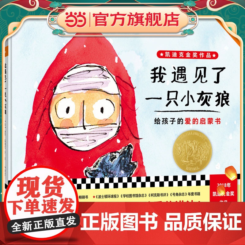 我遇见了一只小灰狼:3~6岁爱的启蒙经典(凯迪克大奖绘本):1本神奇的无字书,1001种爱的讲法,听孩子讲爱的故事!