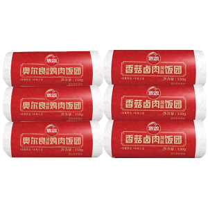 思念饭团早餐半成品速食奥尔良风味150g*3袋+香菇卤肉150g*3袋