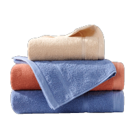 洁玉 似锦开门红云舒双条装纯棉毛巾礼盒 J2701-B 雅棕+钴月蓝