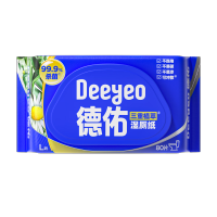 德佑 三重植萃湿厕纸三重植萃如厕清洁卫生湿巾安全无刺激80片/包*2包