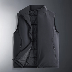 渔人船长冬季运动户外马甲男士加厚保暖立领防寒棉马甲