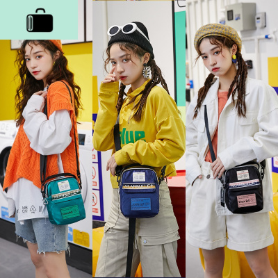 网红小布包2020新款潮百搭帆布斜挎包女尼龙牛津布单肩包蹦迪小包NEW LAKE女斜挎包