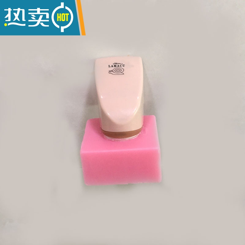 敬平创意磁铁吸皂器浴室香皂盒卫生间壁挂式置物沥水肥皂架免打孔 粉红色 粉色(蜗牛)