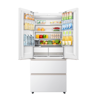 华凌神机超薄零嵌法式多门电冰箱 美的出品自动制冰双系统60cmHR-518WUFIPZ