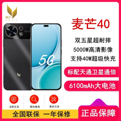 [全新]华为智选 麦芒40 幻夜黑 12GB+256GB 全网5G 40W快充 5000W高清影像 麦芒40门店全国联保