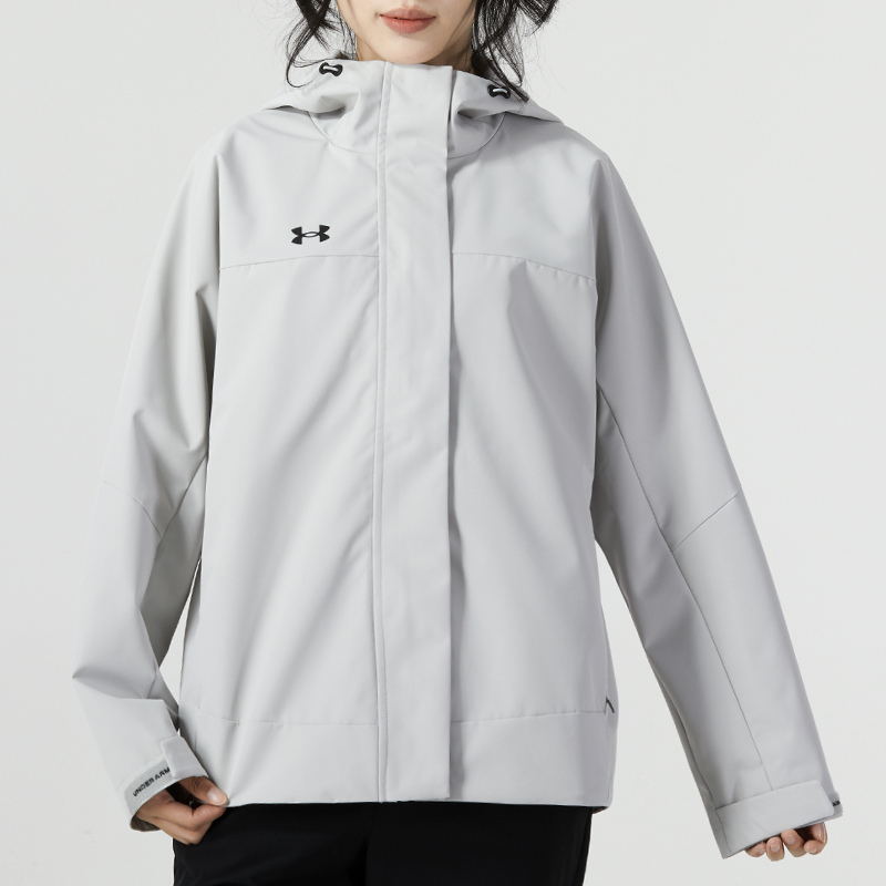 安德玛(Under Armour)女装 新款健身休闲时尚潮流舒适连帽运动夹克23600402-009 ZP