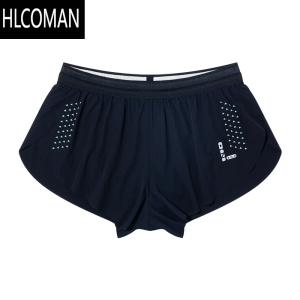 HLCOMAN跑步短裤马拉松系带田径训练体育生体考内衬速干透气三分裤
