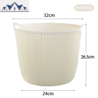 仿藤编塑料脏衣篮洗衣篮篓装衣物篮子浴室放脏衣服桶玩具框收纳筐 三维工匠收纳篮