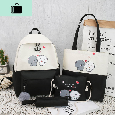 中学生书包女韩版高中简约大学生双肩包大容量日系ins可爱背包潮NEW LAKE