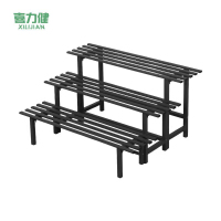 喜力健 铁艺阶梯花架 一层黑色-长100高25CM 个