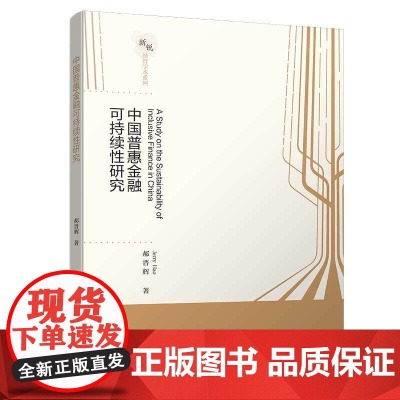 中国普惠金融可持续性研究/新锐经管学术系列
