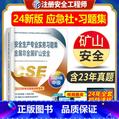 [正版]新版2024应急社安全生产专业实务习题集金属非金属矿山安全习题 2024年全国中级注安全工程师职业资格考试配套