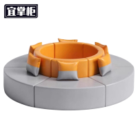 宜掌柜 休闲圆形沙发 六人位 套