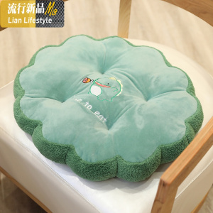沙发坐垫屁股垫子冬季毛绒学生椅座椅凳子宿舍可爱少女办公室久坐 三维工匠