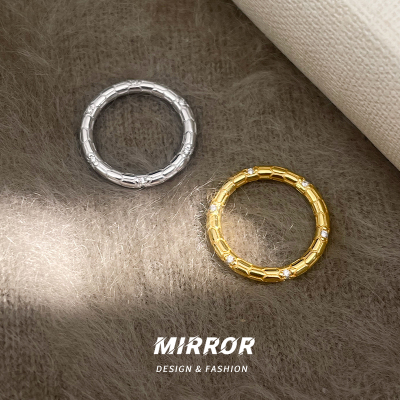 925纯银蛇鳞戒指女指环尾戒简约个性高级感创意新款学生 BCJ3245送女朋友老婆情人节七夕生日礼物