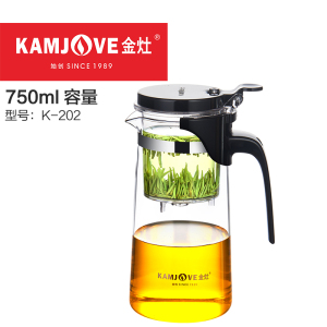 金灶 飘逸杯 K系列办公茶道杯 花茶壶 泡茶壶 耐热玻璃茶具过滤内胆水杯水具泡茶器冲茶器家用玻璃杯