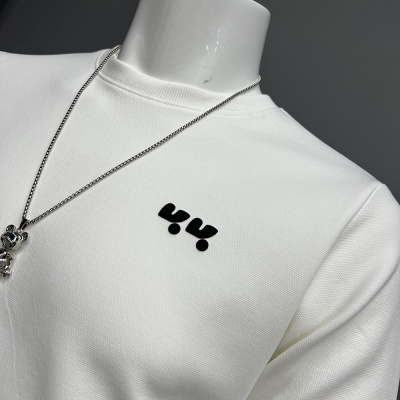 简约时尚男士长袖体恤打底衫圆领卫衣秋冬新款潮流时尚欧货上衣潮