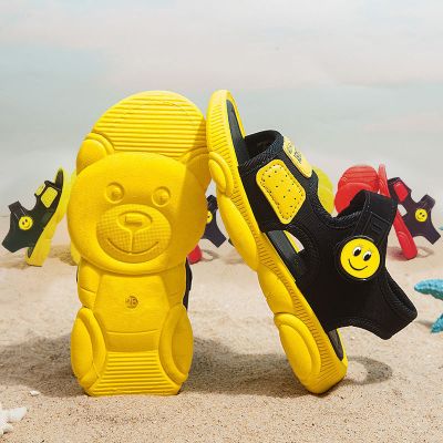 欣鸿茗儿童凉鞋小熊女童露趾沙滩鞋2020夏季男童软底防滑运动凉鞋