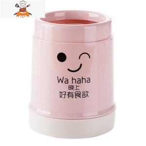 带盖防尘筷子架塑料筷子筒筷子笼 厨房餐具收纳架沥水勺子置物架 敬平 北欧粉餐具架