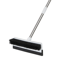 美丽雅 地板刷去污刮水两用刷浴室卫生间刮水器多功能长柄伸缩杆两用地板刷1个