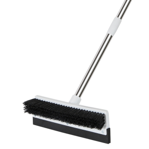 美丽雅 地板刷去污刮水两用刷浴室卫生间刮水器多功能长柄伸缩杆两用地板刷1个