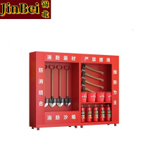 锦北消防器材柜放置工具柜工地商场展示柜应急柜 2.4米不带门含器材