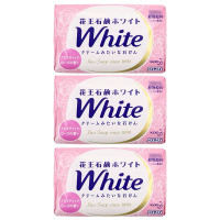 KAO花王香皂天然植物肥皂男女香皂 [玫瑰3块] 温和不刺激清爽去油去异味清洁保湿泡沫绵密易清洗天然花香