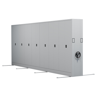 臻远 ZY-MJJA-28 手摇密集架移动档案柜钢制轨道密集柜 通门 一列7组