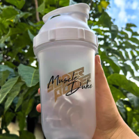 摇摇杯健身蛋白质粉摇杯水杯运动冲泡耐摔食品级杯子-磨砂胶囊杯白色/4208