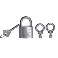 金岳 AZ40-BR 不锈钢锁芯 32*40*20mm 不锈钢弧形挂锁(计价单位:个)银色