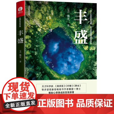 杨定一丰盛 揭露心想事成背后的秘密 《静坐》《真原医》作者新作 步入生命的丰盛 自我实现励志类书籍
