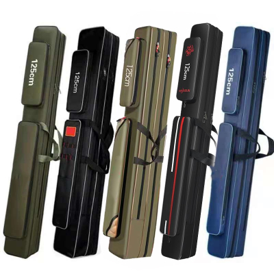  鱼竿包渔具竿包钓鱼杆包收纳多功能闪电客轻便型大容量大肚鱼包鱼具