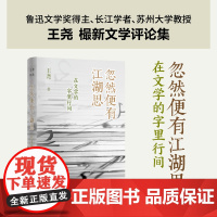 忽然便有江湖思:在文学的字里行间 鲁迅文学奖得主长江学者苏州大学教授王尧樶新文学评论集 吴义勤毕飞宇等名家小说散文