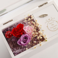 林檎感恩节送女朋友生日送女生女友老婆抖音同款永生花玫瑰花音乐礼盒送情侣闺蜜结婚纪念日浪漫表白送女朋友老婆生日礼物送女朋友