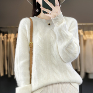 100%羊绒衫女套头半高领冬新款加厚纯山羊绒打底衫毛衣羊绒衫女100纯羊绒春秋加厚毛衣半高领羊毛针织打底衫