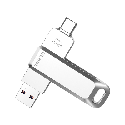 杰储(GCHUL)UP1400 霞光系列 64G USB3.1双接口U盘/优盘 (计价单位:个) 银色